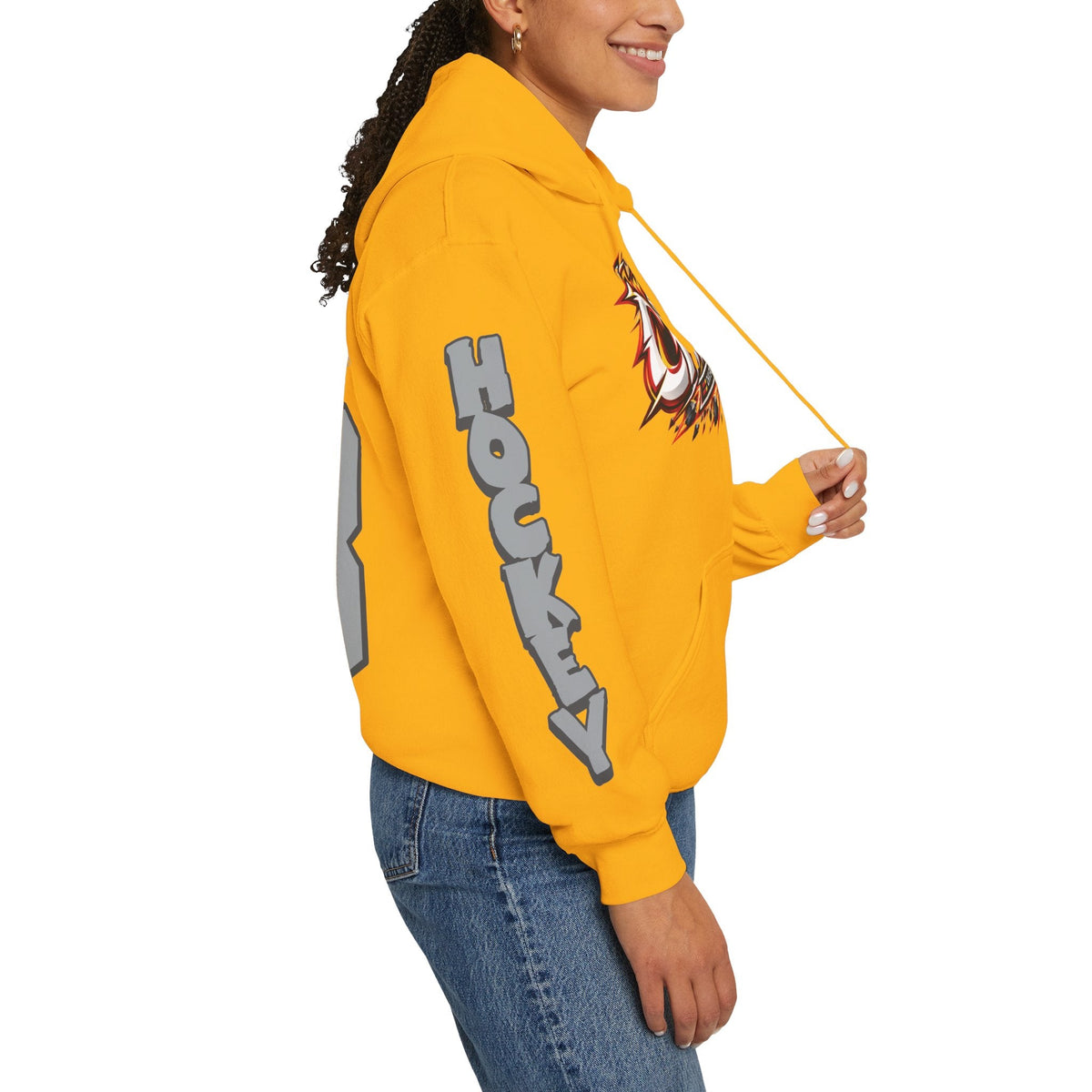 Ronja Savolainen Charge Unisex Power Hoodie in Gold | Chix Sports