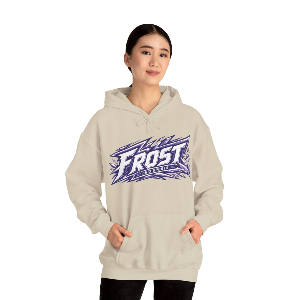 Samantha Cogan Frost Unisex Hoodie in Sand | Chix Sports
