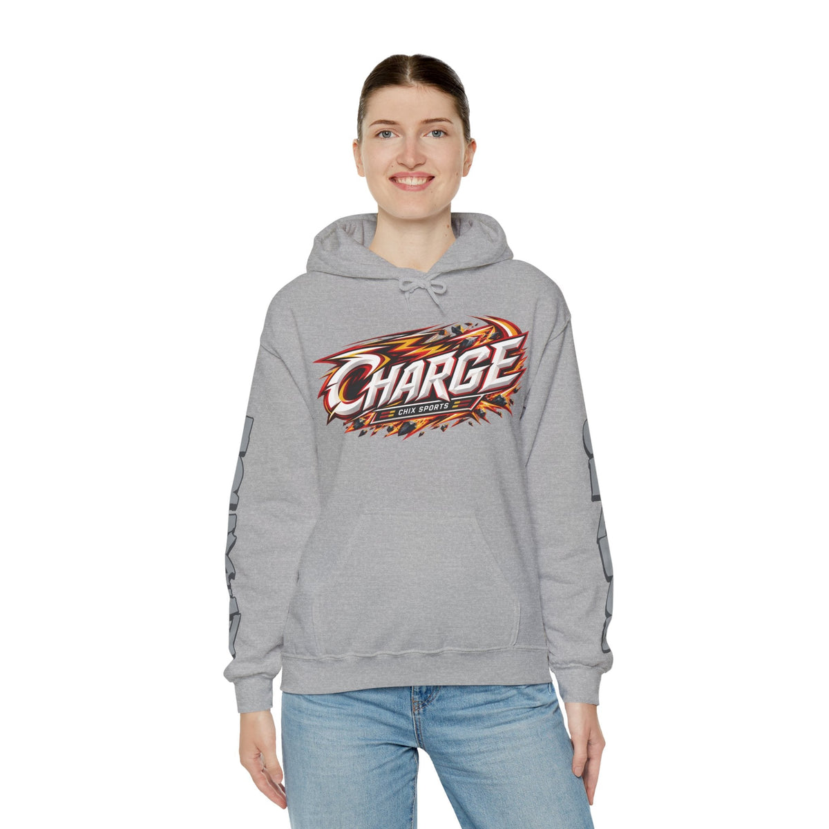 Sanni Ahola Charge Unisex Power Hoodie in Gold | Chix Sports