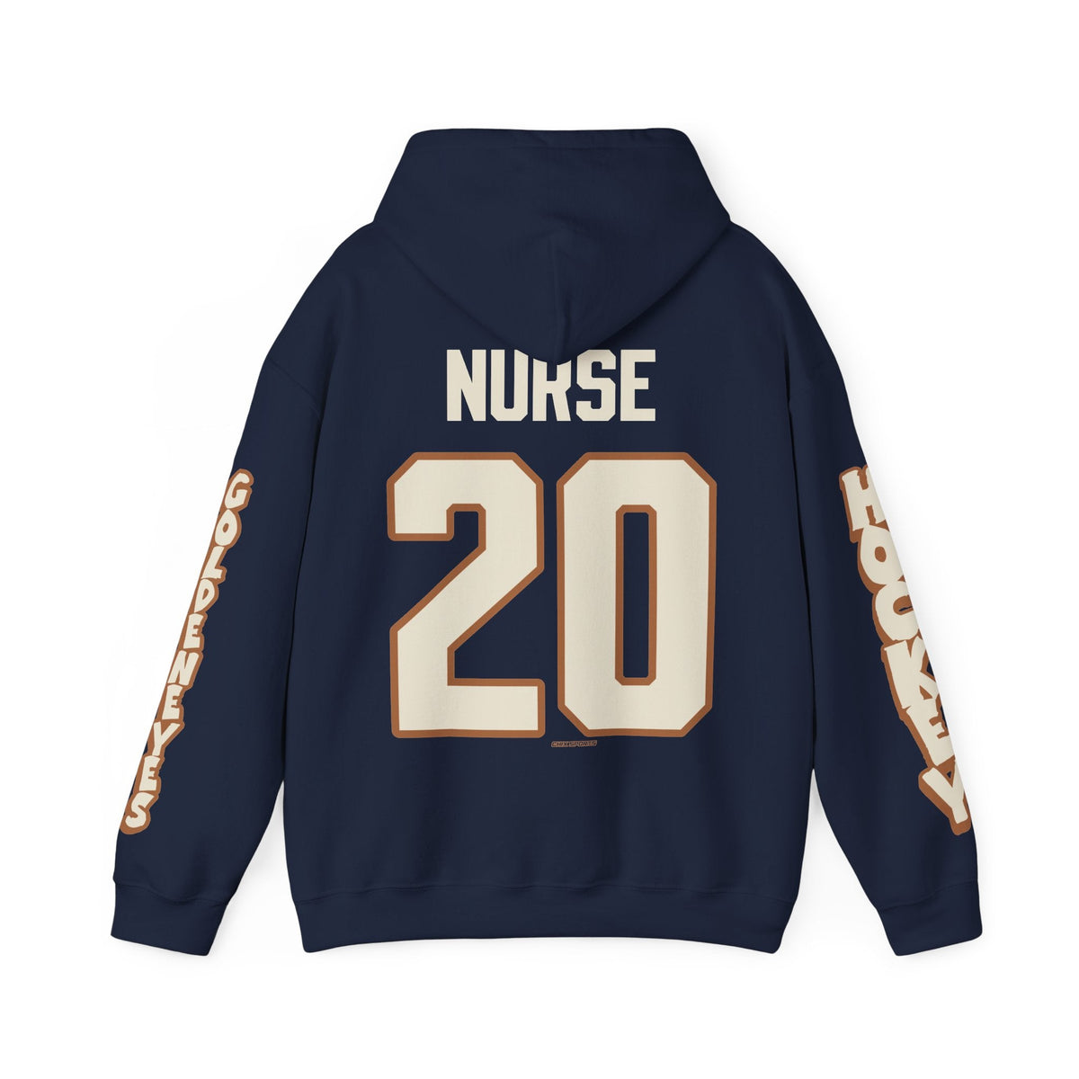 Sarah Nurse Goldeneyes Unisex Hoodie in Navy | Chix Sports