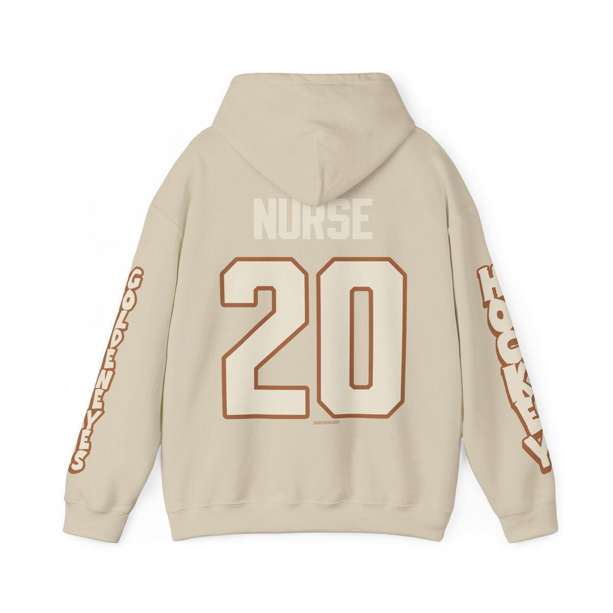 Sarah Nurse Goldeneyes Unisex Hoodie in Sand | Chix Sports