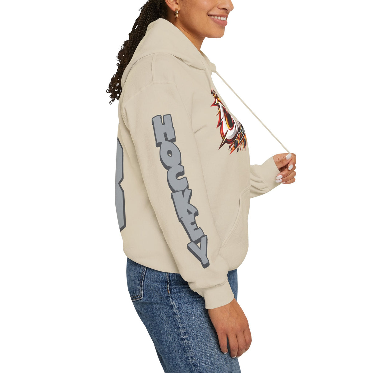 Sarah Wozniewicz Charge Unisex Hoodie in Gold | Chix Sports