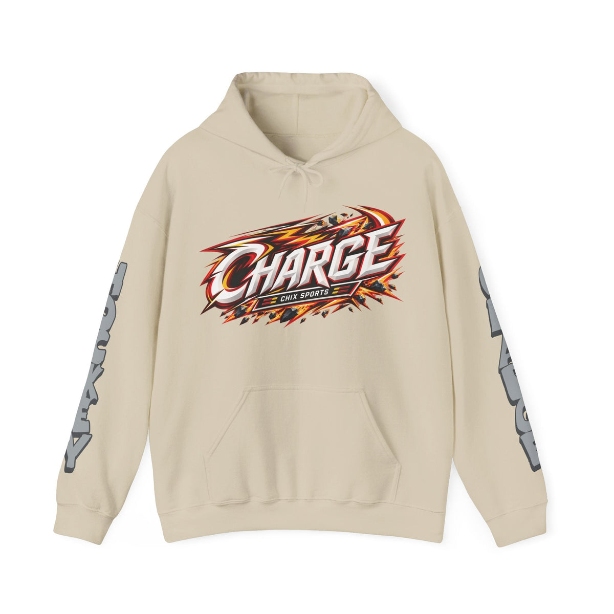 Sarah Wozniewicz Charge Unisex Hoodie in Gold | Chix Sports