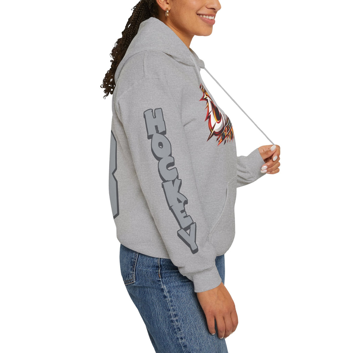 Sarah Wozniewicz Charge Unisex Hoodie in Gold | Chix Sports