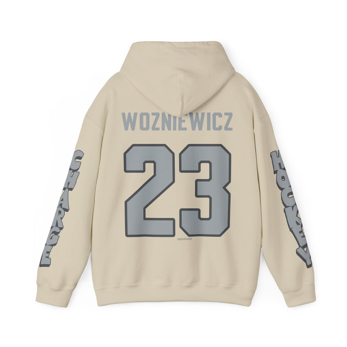 Sarah Wozniewicz Charge Unisex Hoodie in Sand | Chix Sports