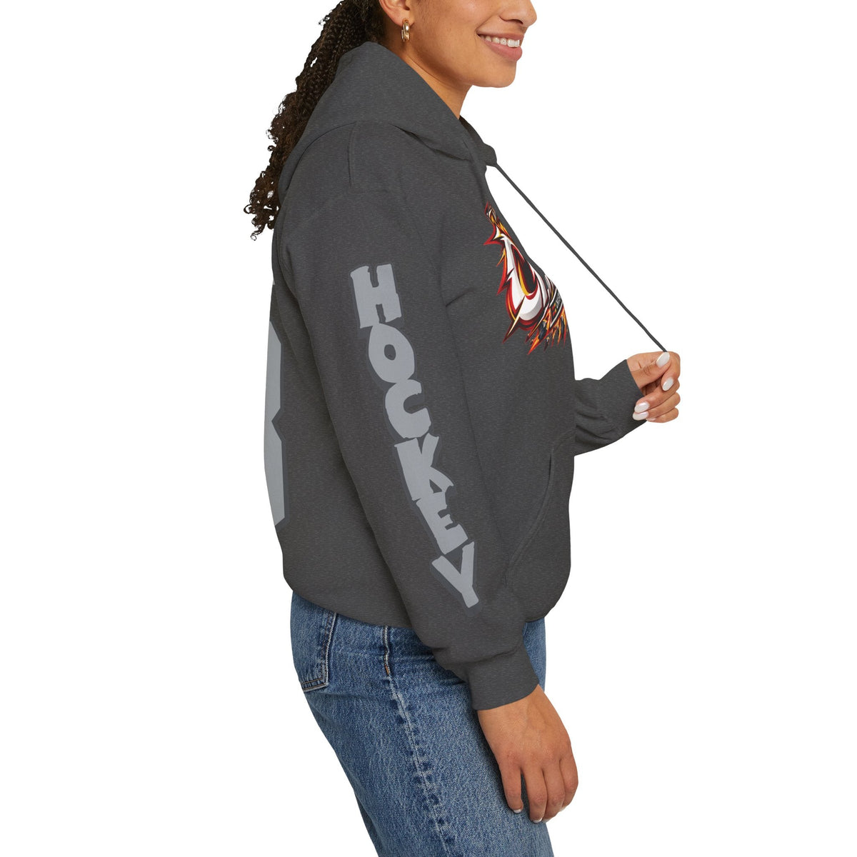 Sarah Wozniewicz Charge Unisex Hoodie in Gold | Chix Sports