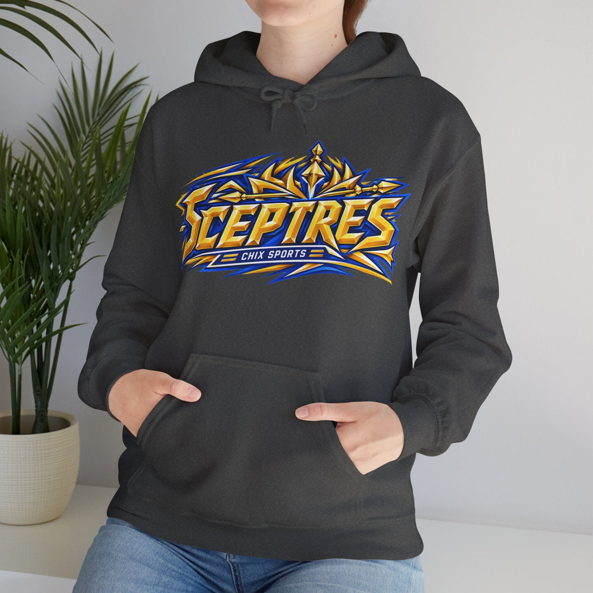 Sceptres Women's Hockey Unisex Royalty Hoodie in Gold | Chix Sports