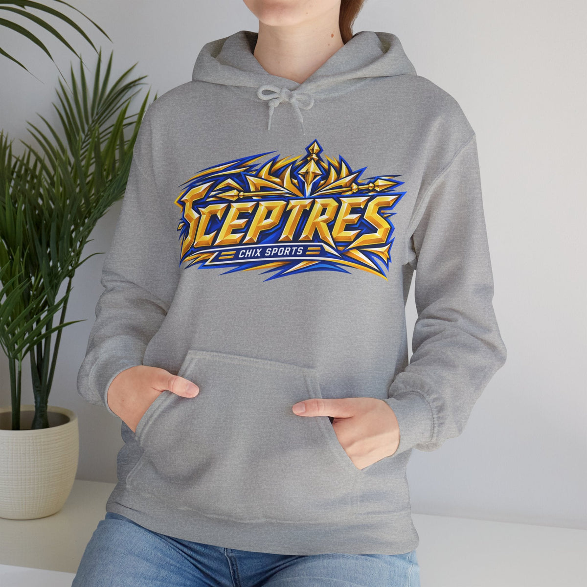 Sceptres Women's Hockey Unisex Royalty Hoodie in Gold | Chix Sports
