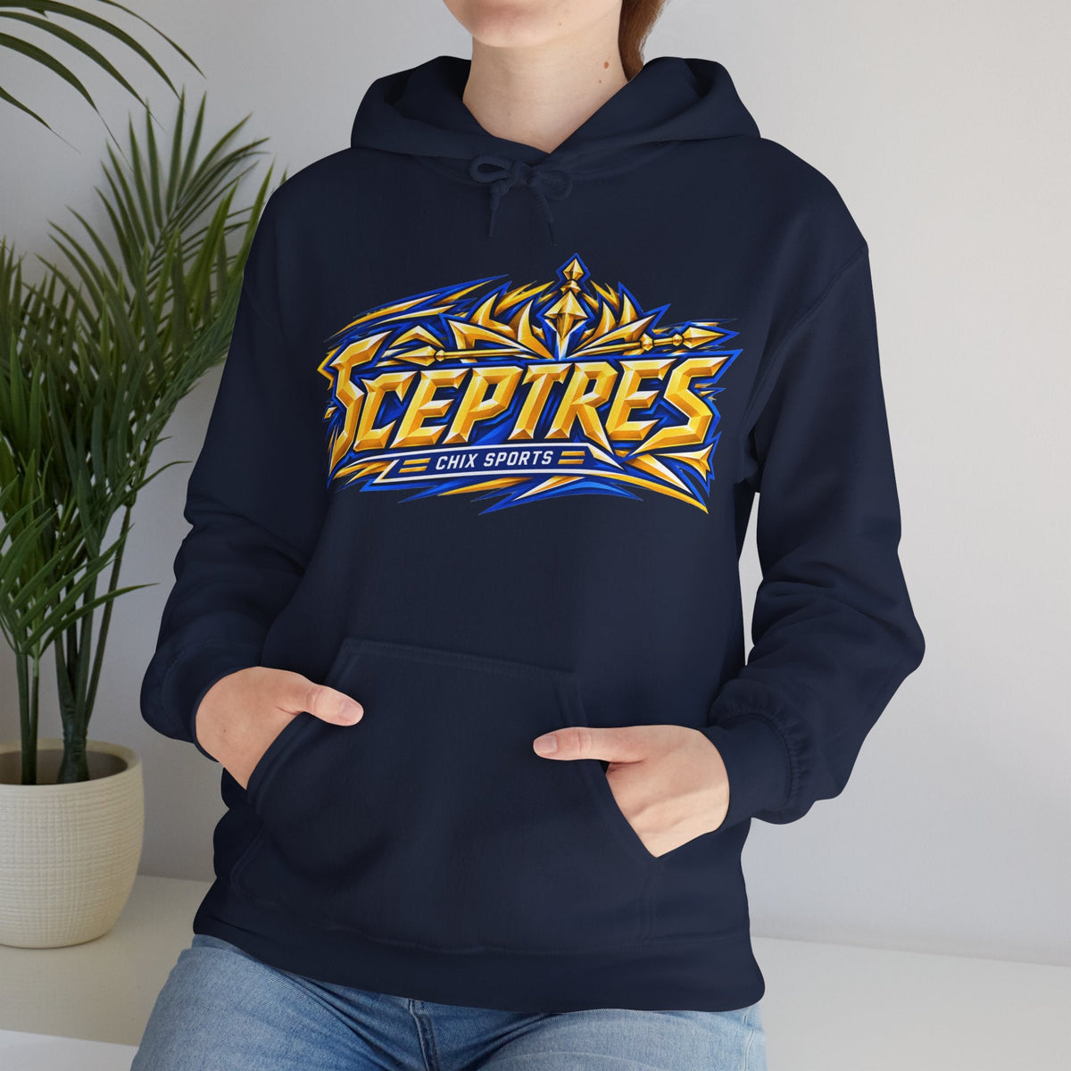 Sceptres Women's Hockey Unisex Royalty Hoodie in Gold | Chix Sports