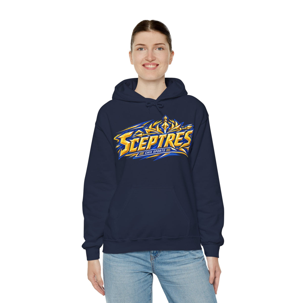 Sceptres Women's Hockey Unisex Royalty Hoodie in Gold | Chix Sports