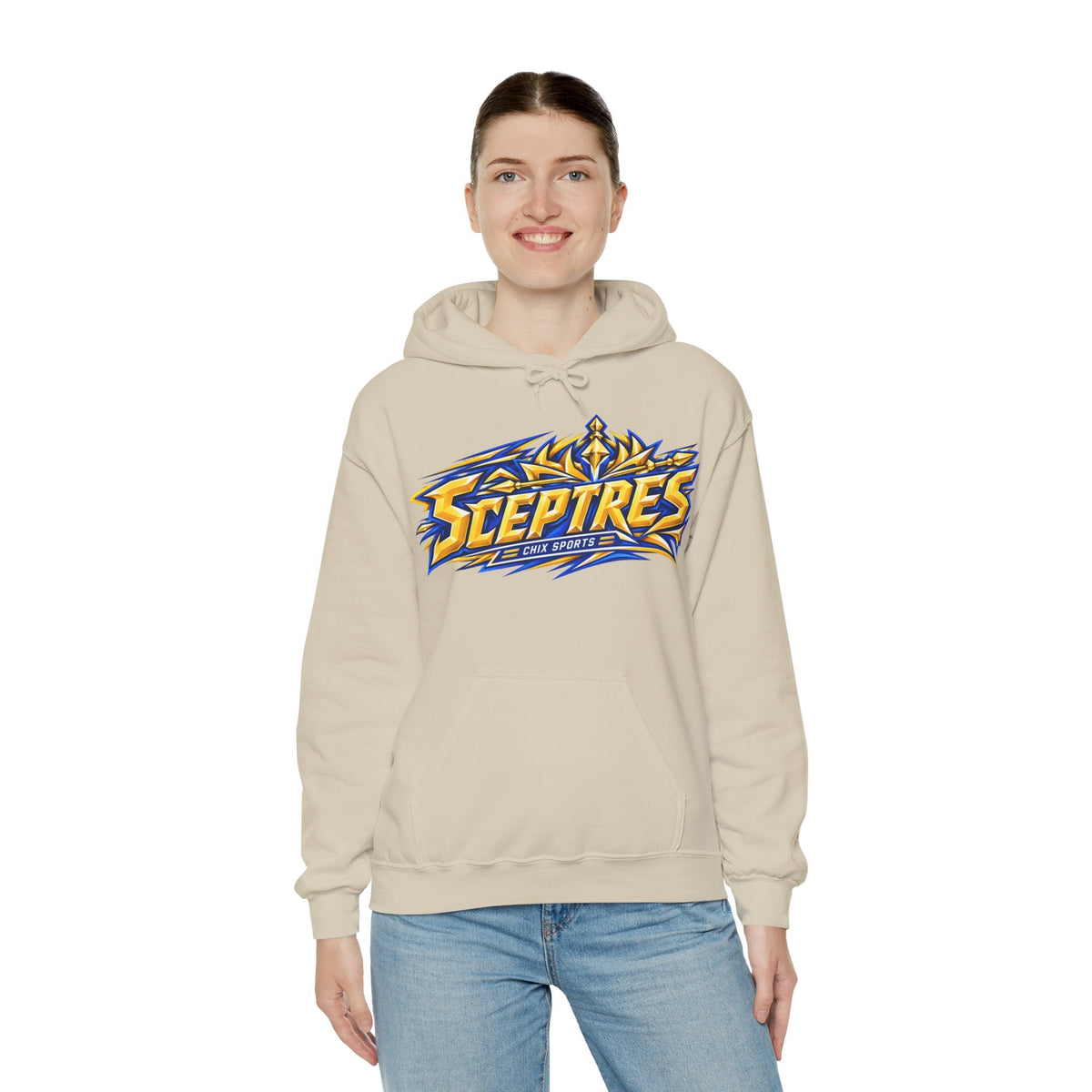 Sceptres Women's Hockey Unisex Royalty Hoodie in Gold | Chix Sports