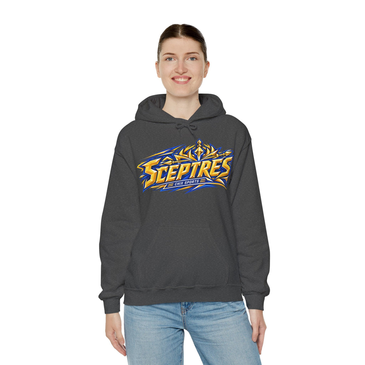 Sceptres Women's Hockey Unisex Royalty Hoodie in Gold | Chix Sports