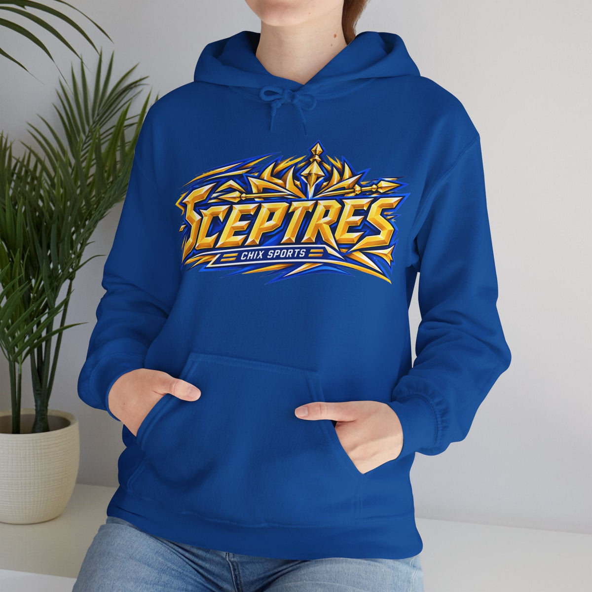 Sceptres Women's Hockey Unisex Royalty Hoodie in Gold | Chix Sports