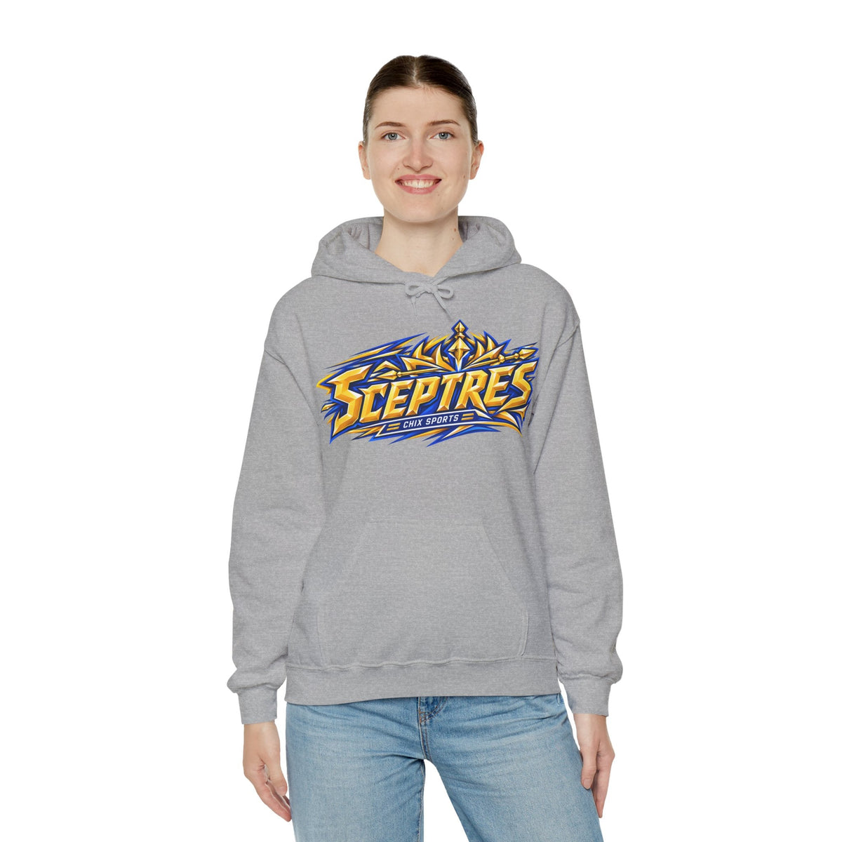 Sceptres Women's Hockey Unisex Royalty Hoodie in Gold | Chix Sports