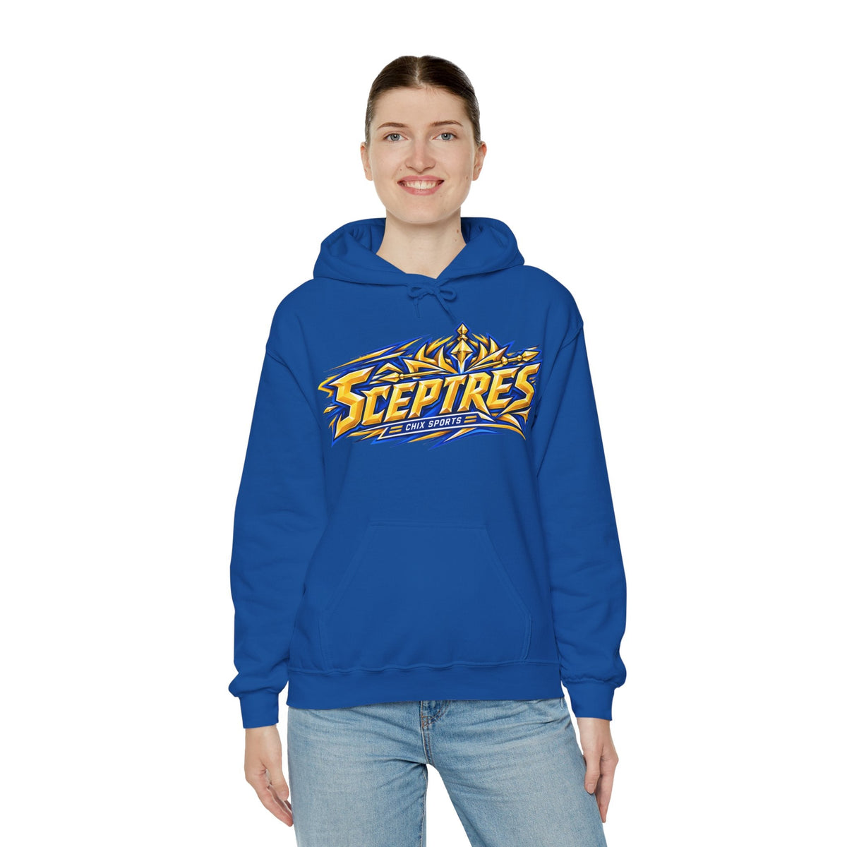 Sceptres Women's Hockey Unisex Royalty Hoodie in Gold | Chix Sports