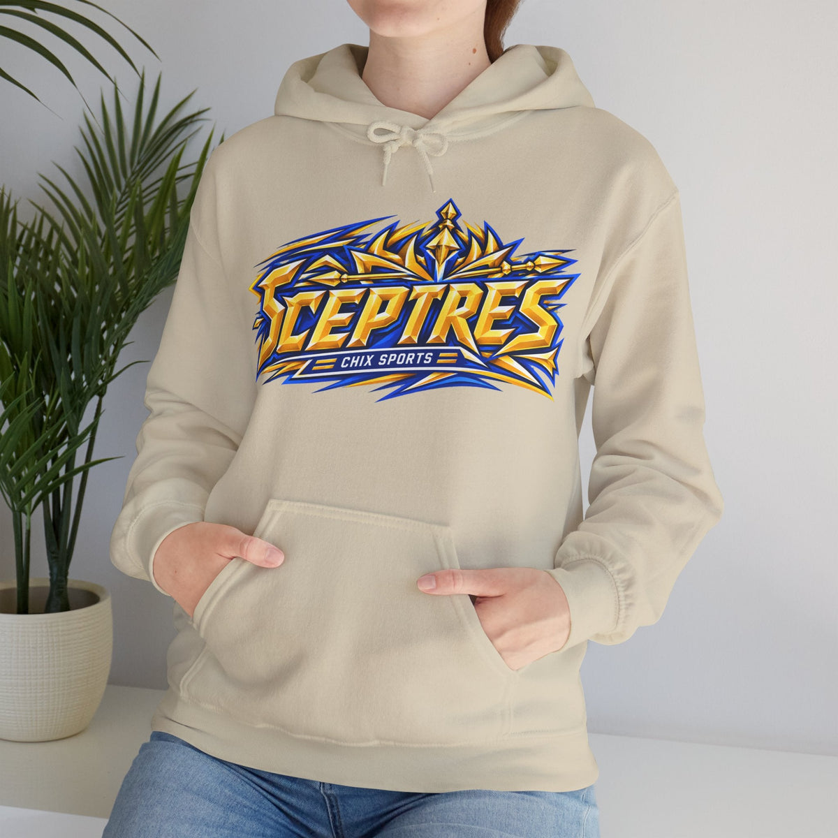 Sceptres Women's Hockey Unisex Royalty Hoodie in Gold | Chix Sports