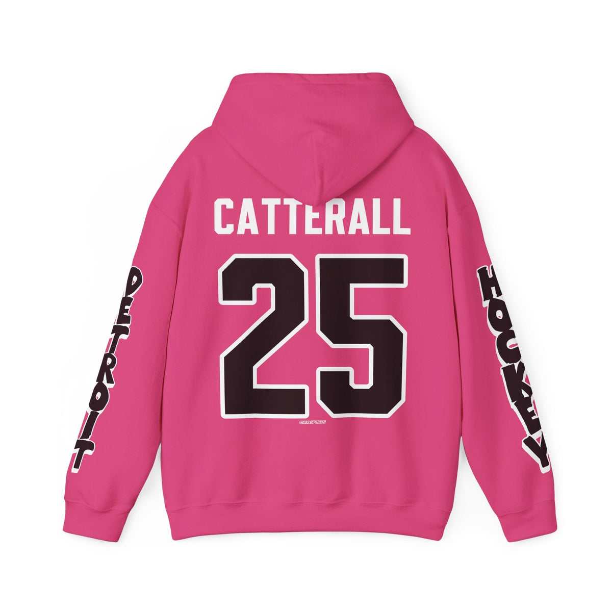 Sena Catterall Detroit Hockey Club Unisex Hoodie in Heliconia | Chix Sports