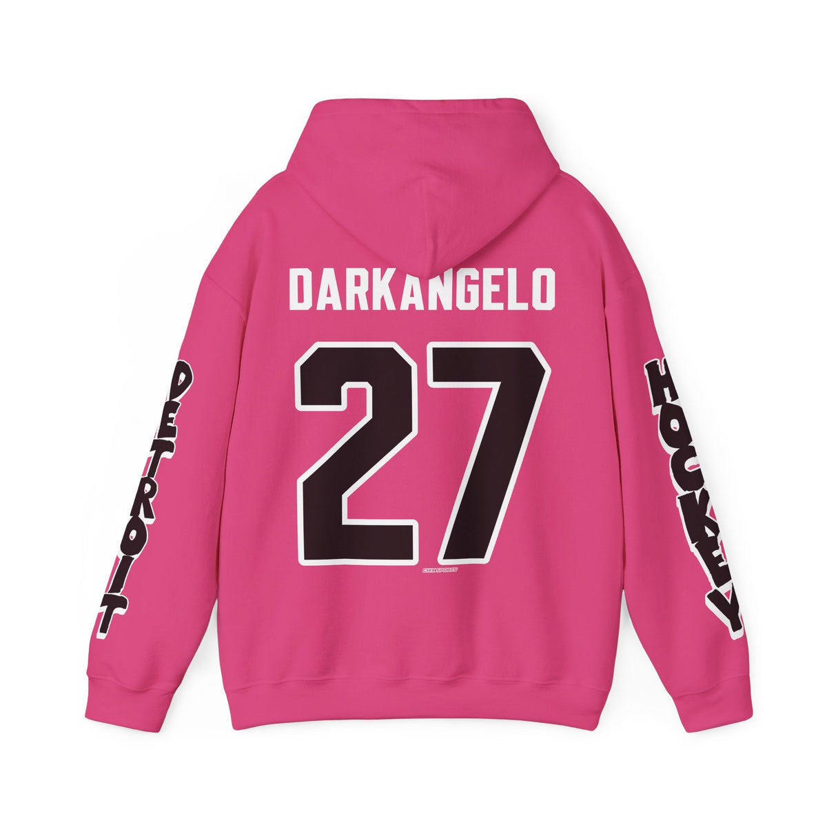 Shiann Darkangelo Detroit Hockey Club Unisex Hoodie in Heliconia | Chix Sports
