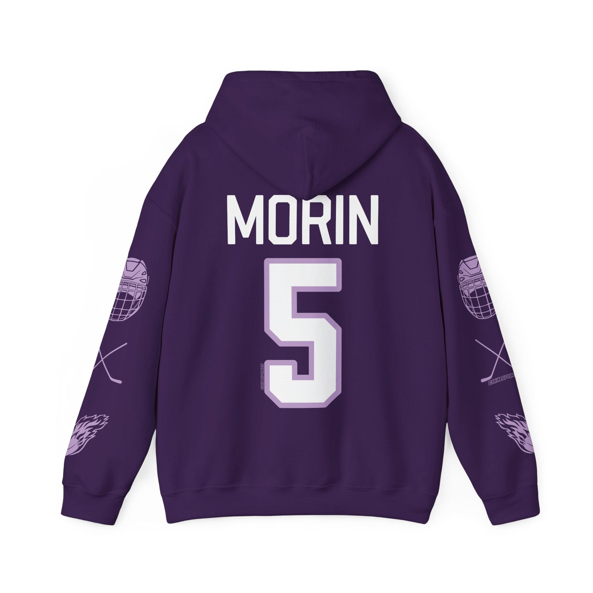 Sidney Morin 5 Frost Hockey Heavy Hoodie | Chix Sports