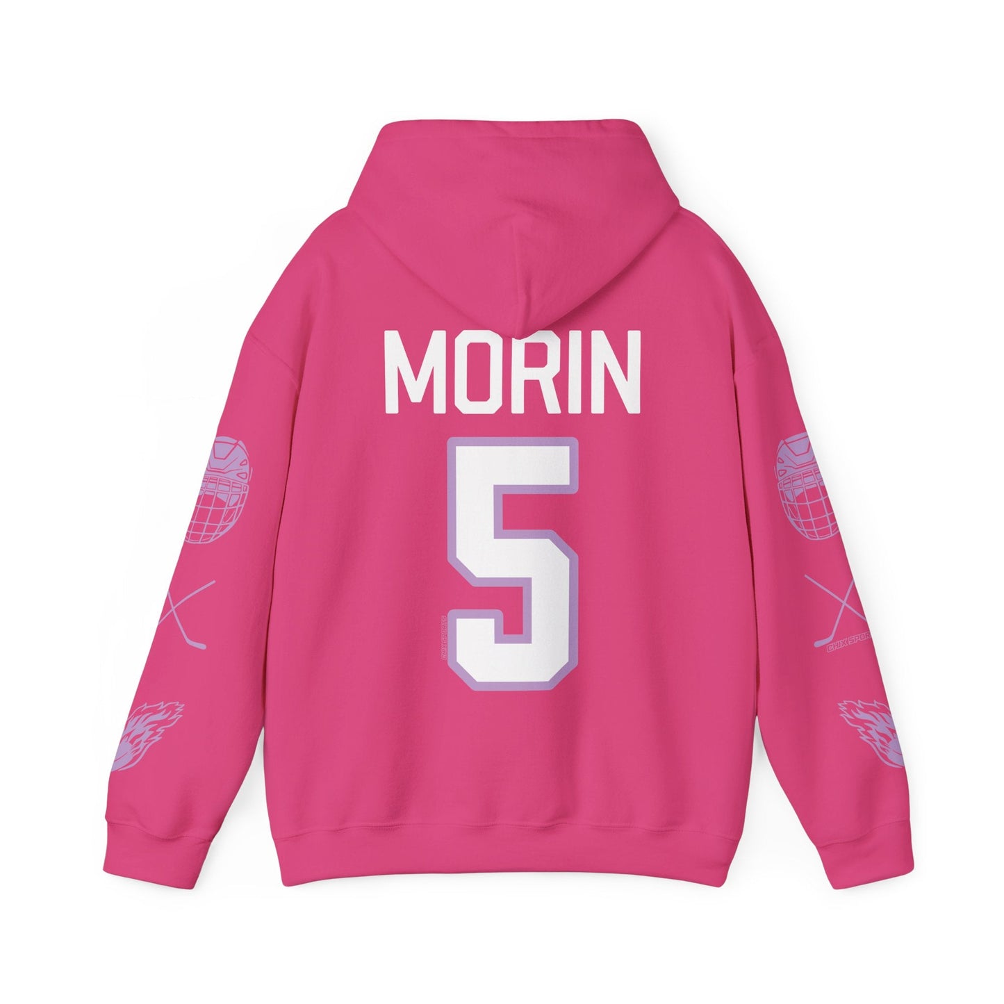 Sidney Morin 5 Frost Hockey Heavy Hoodie | Chix Sports