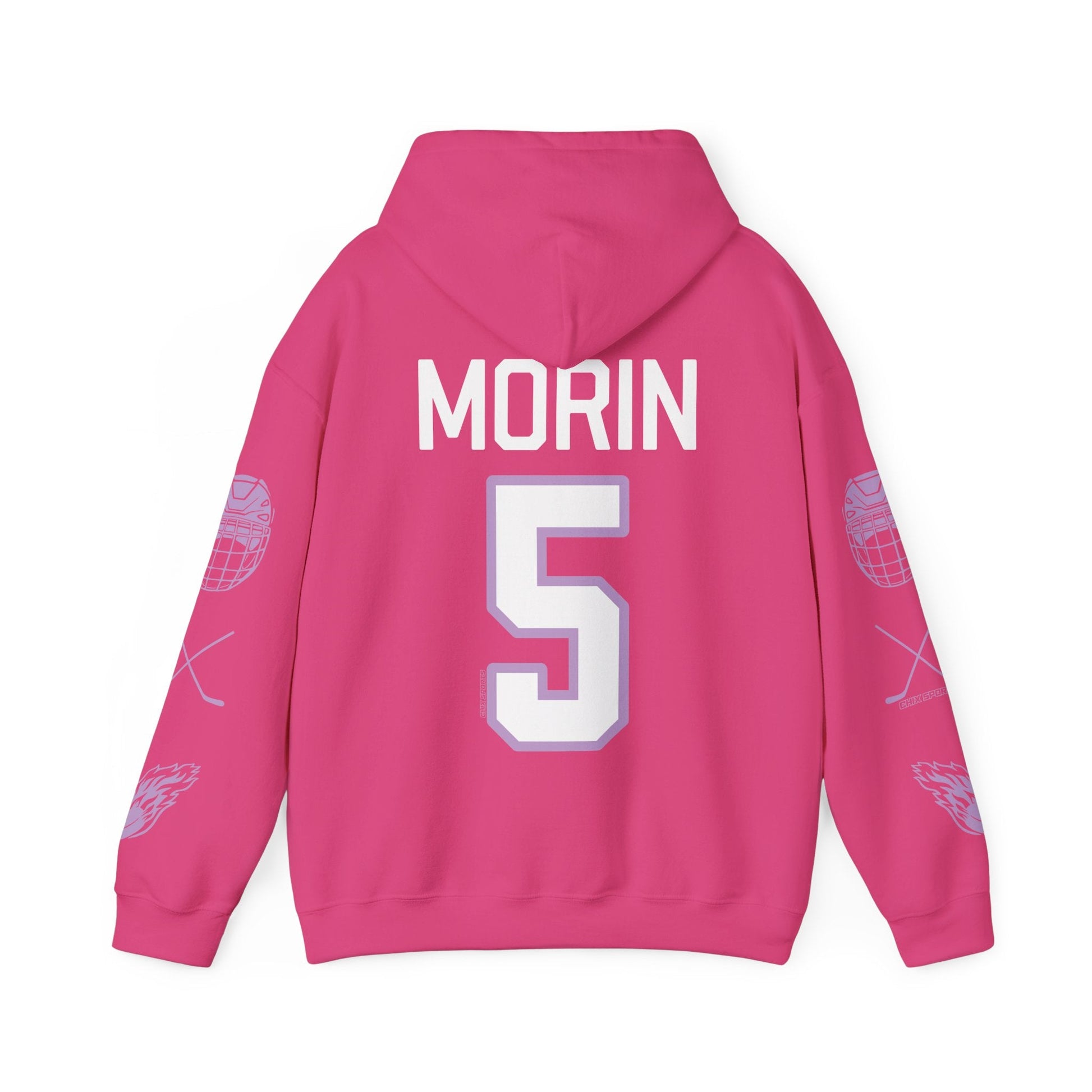 Sidney Morin 5 Frost Hockey Heavy Hoodie | Chix Sports