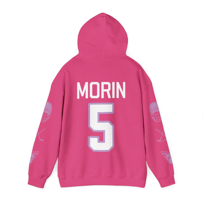 Sidney Morin 5 Frost Hockey Heavy Hoodie | Chix Sports