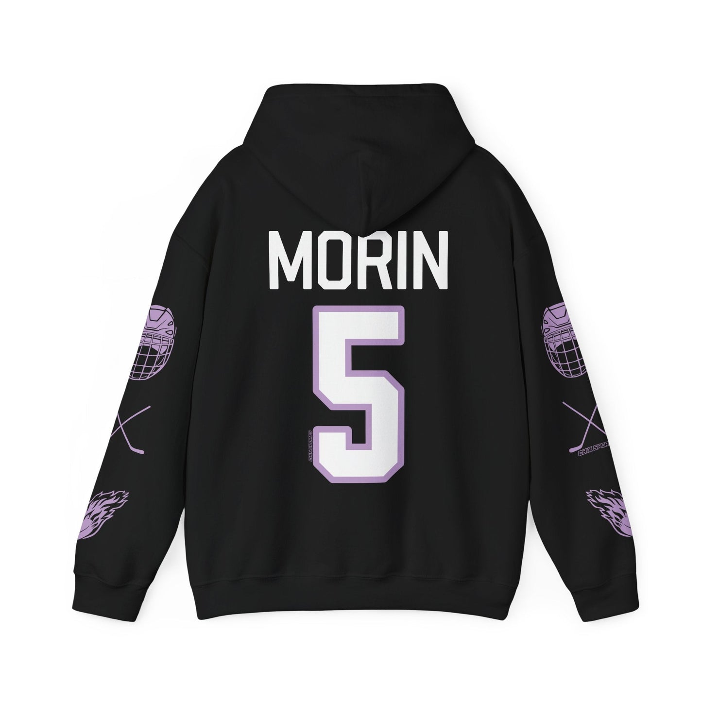 Sidney Morin 5 Frost Hockey Heavy Hoodie | Chix Sports