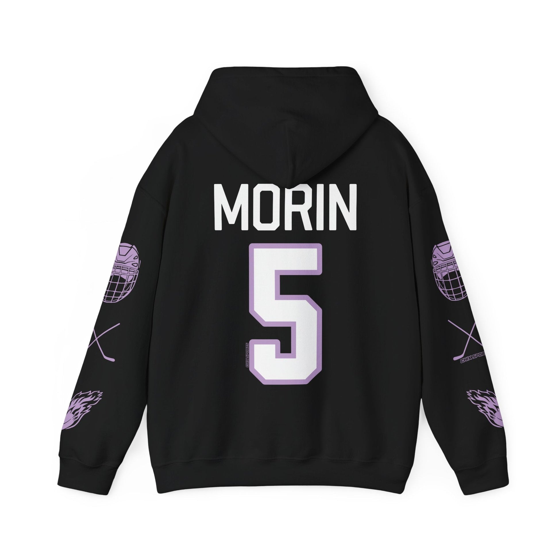 Sidney Morin 5 Frost Hockey Heavy Hoodie | Chix Sports