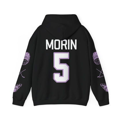 Sidney Morin 5 Frost Hockey Heavy Hoodie | Chix Sports