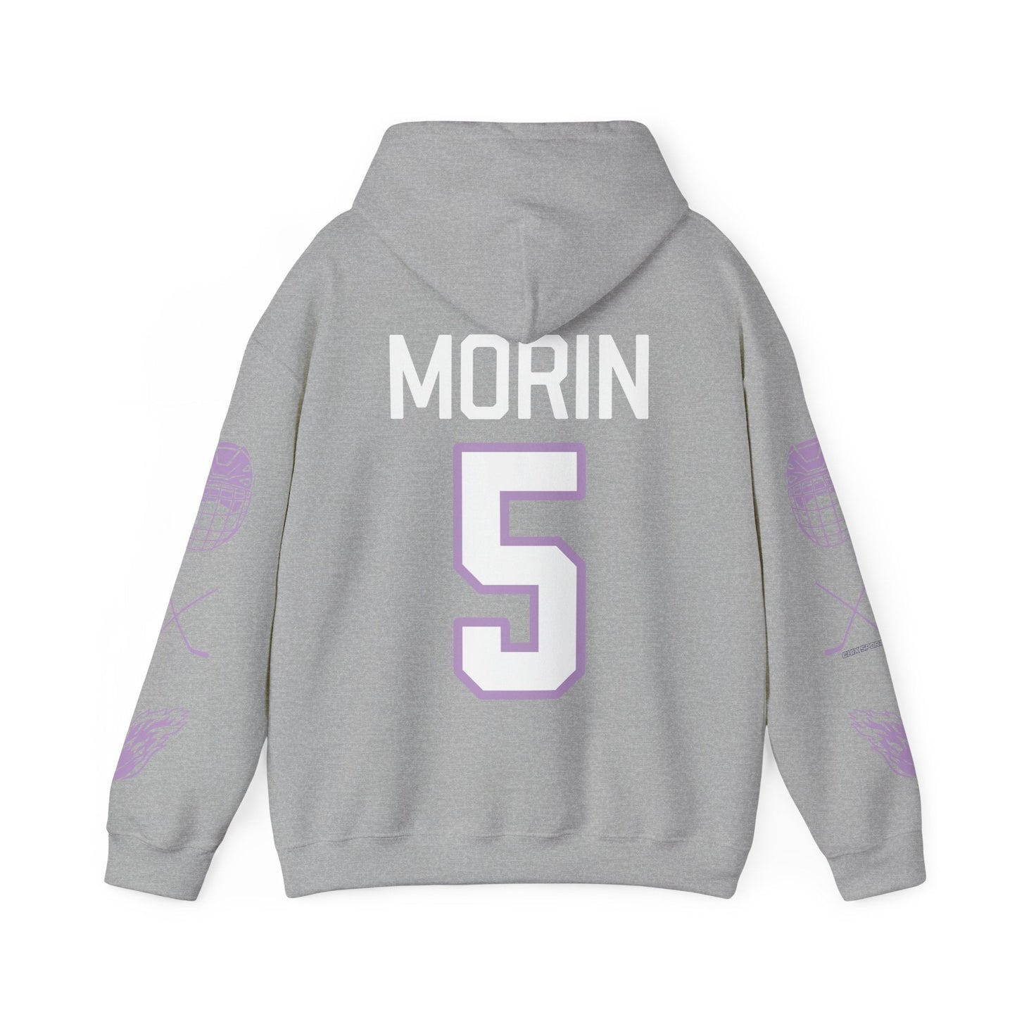 Sidney Morin 5 Frost Hockey Heavy Hoodie | Chix Sports