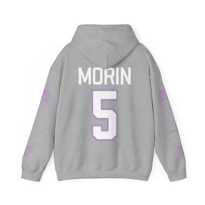 Sidney Morin 5 Frost Hockey Heavy Hoodie | Chix Sports
