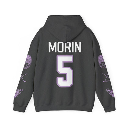 Sidney Morin 5 Frost Hockey Heavy Hoodie | Chix Sports