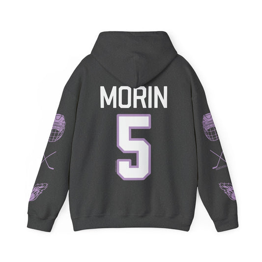 Sidney Morin 5 Frost Hockey Heavy Hoodie | Chix Sports