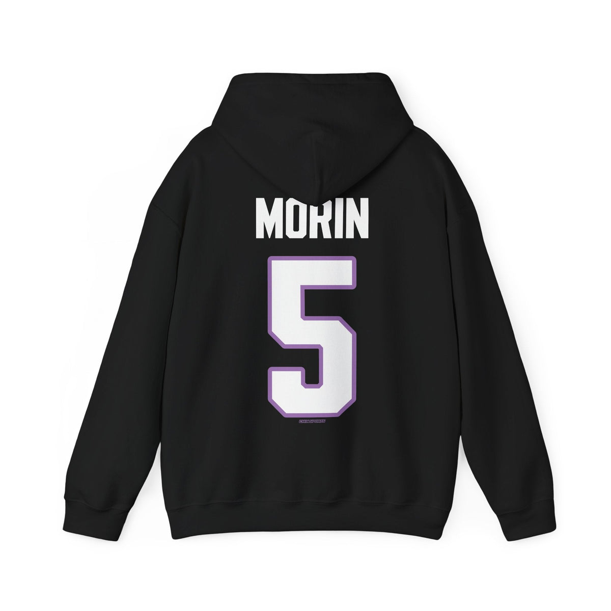 Sidney Morin 5 Frost Unisex Hoodie (no sleeve print) in Black | Chix Sports