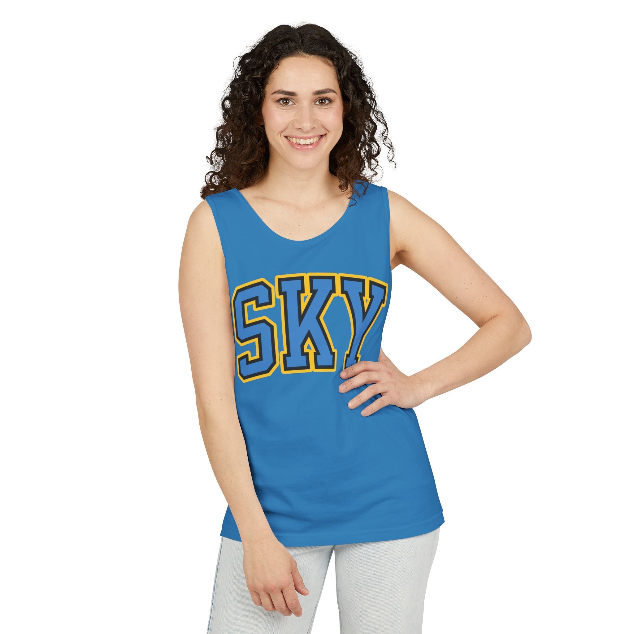 Sky Arch Basketball Unisex Tank Top | Chix Sports