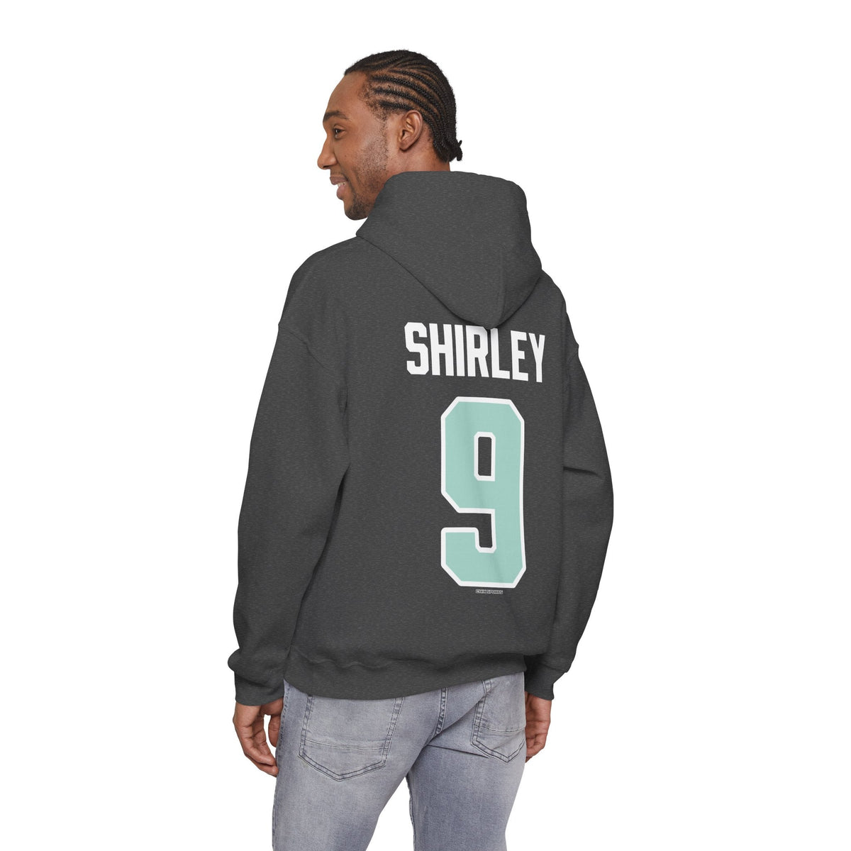 Sophie Shirley Unisex Fleet Hoodie in Dark Heather | Chix Sports