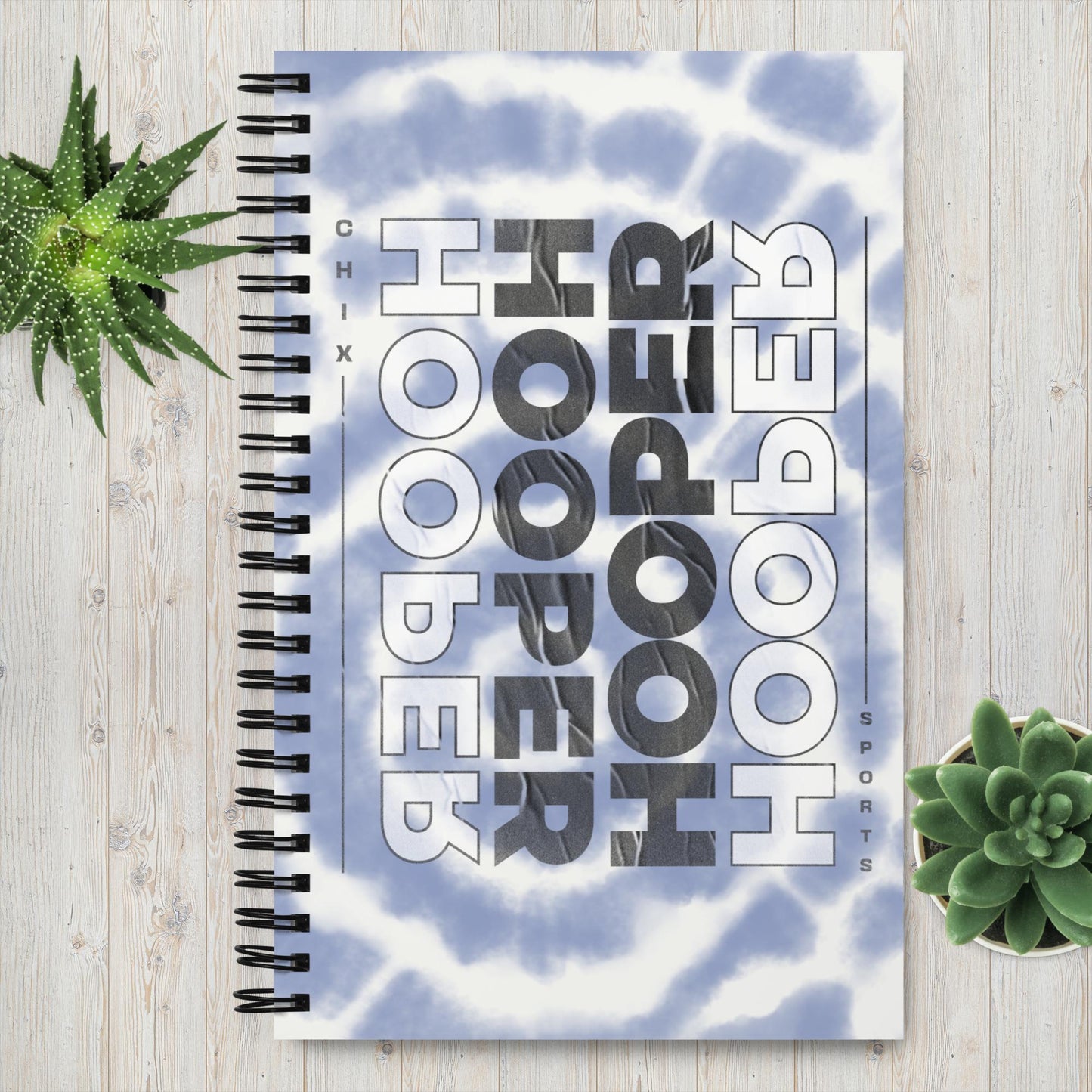 Hooper Purple Spiral notebook