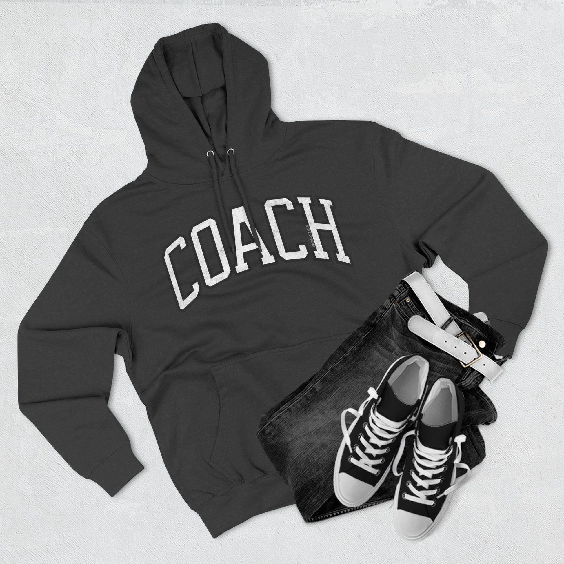 Sports Coach Premium Hoodie Vintage Print | Chix Sports