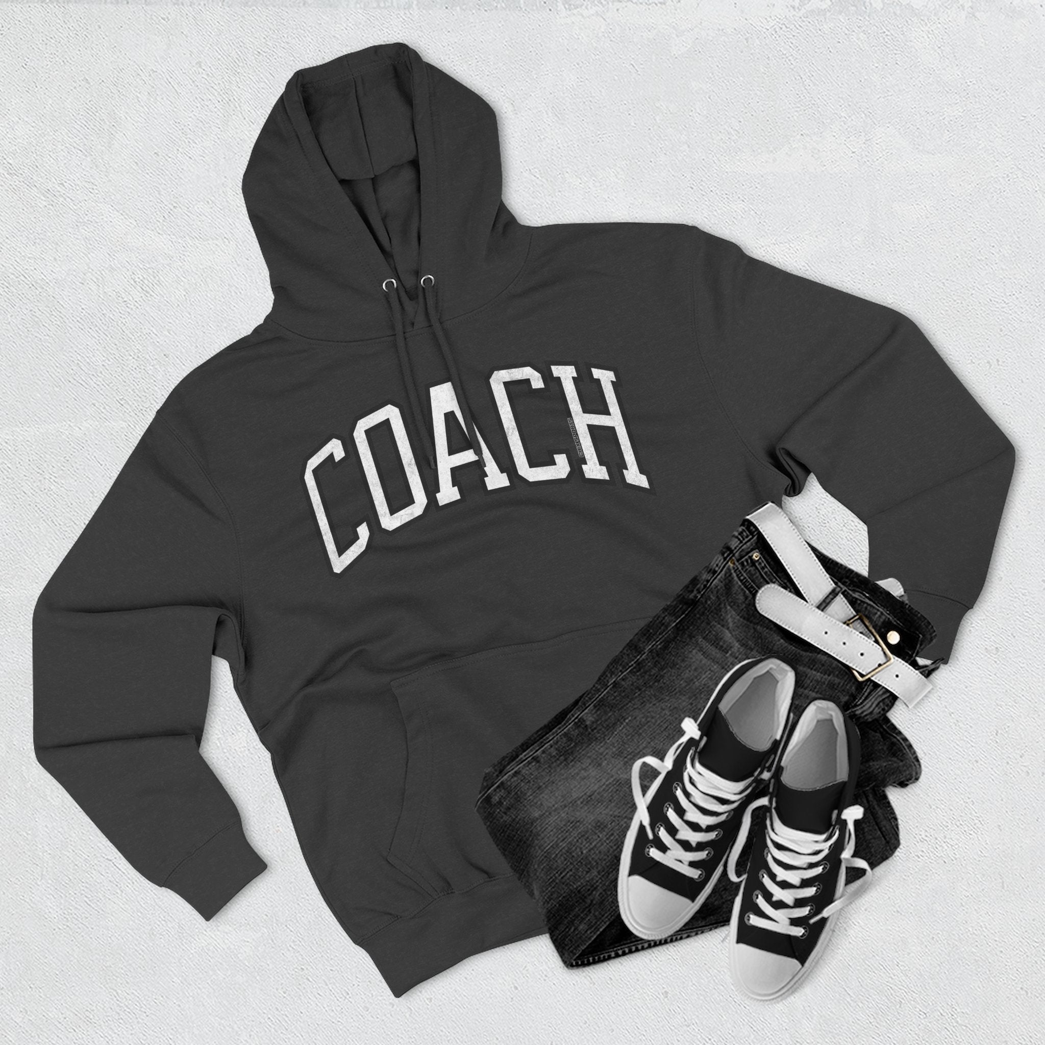 Sports Coach Premium Hoodie Vintage Print | Chix Sports