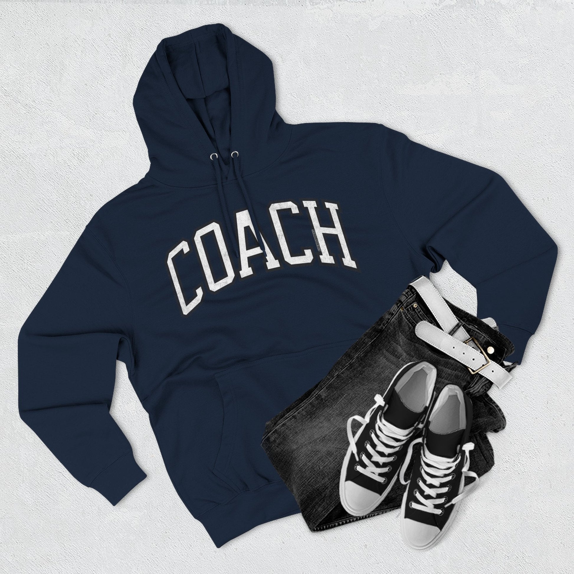 Sports Coach Premium Hoodie Vintage Print | Chix Sports