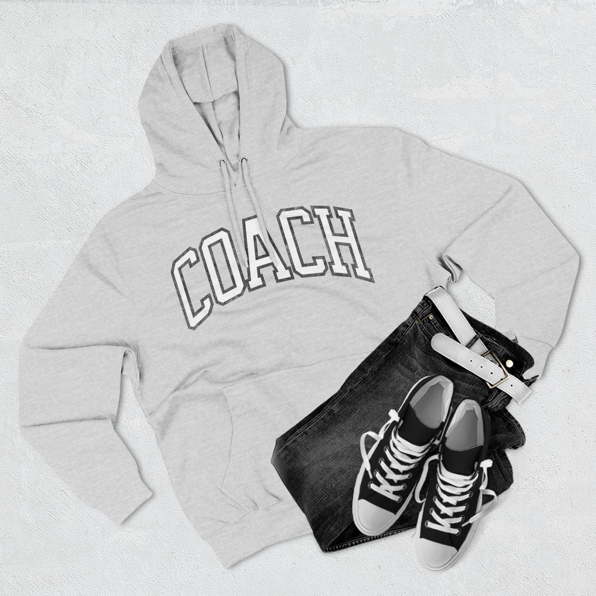 Sports Coach Premium Hoodie Vintage Print | Chix Sports