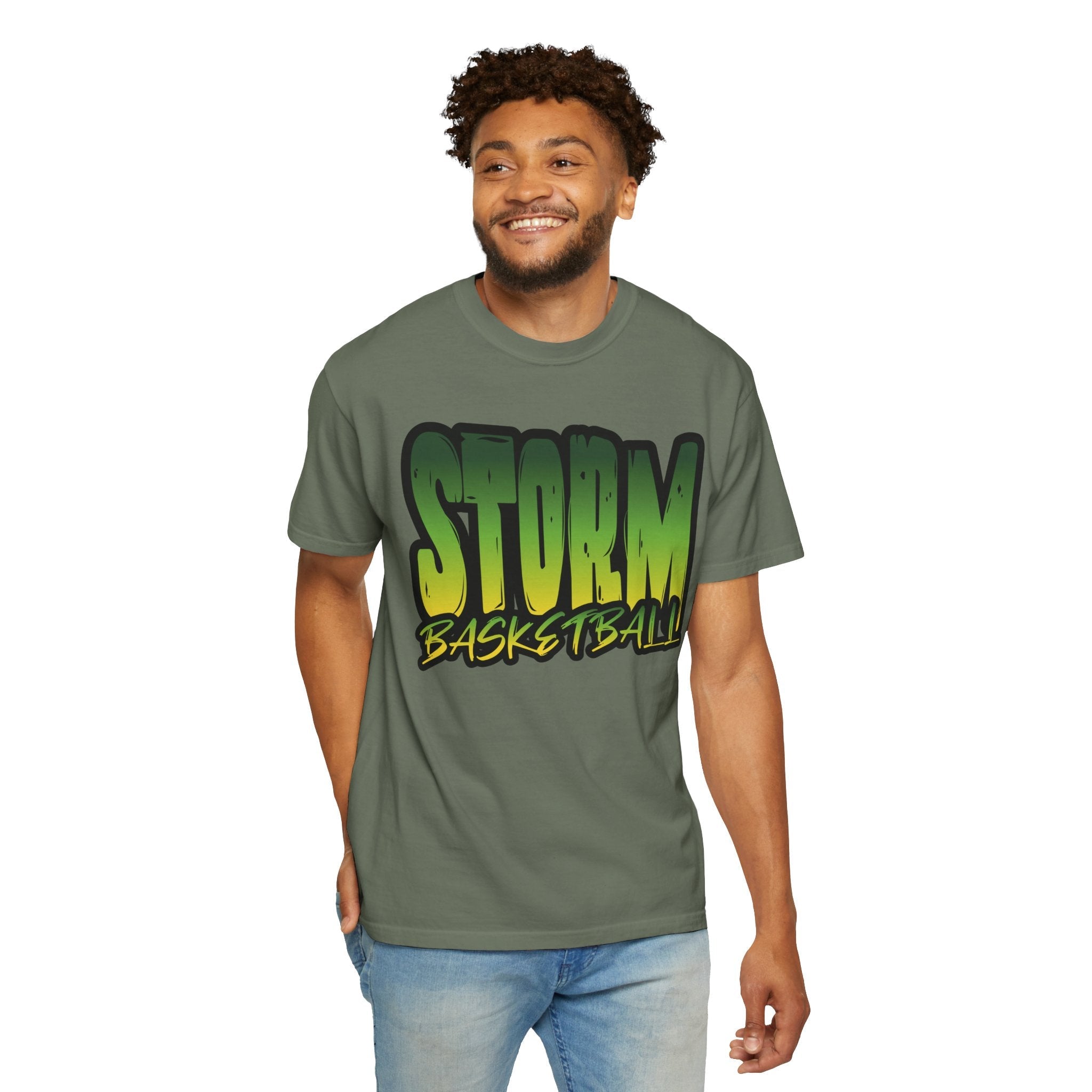 Storm Basketball Fade Unisex Premium Shirt | Chix Sports