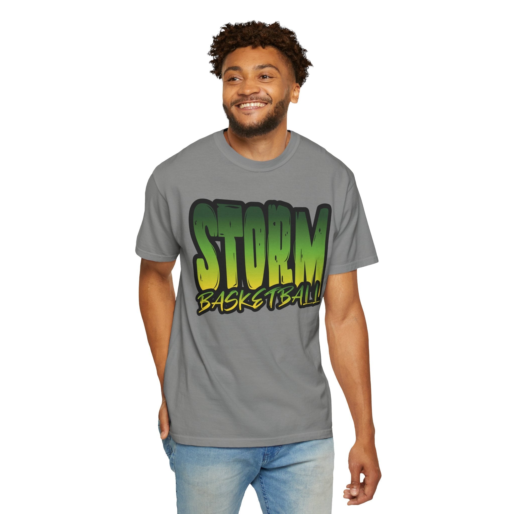 Storm Basketball Fade Unisex Premium Shirt | Chix Sports