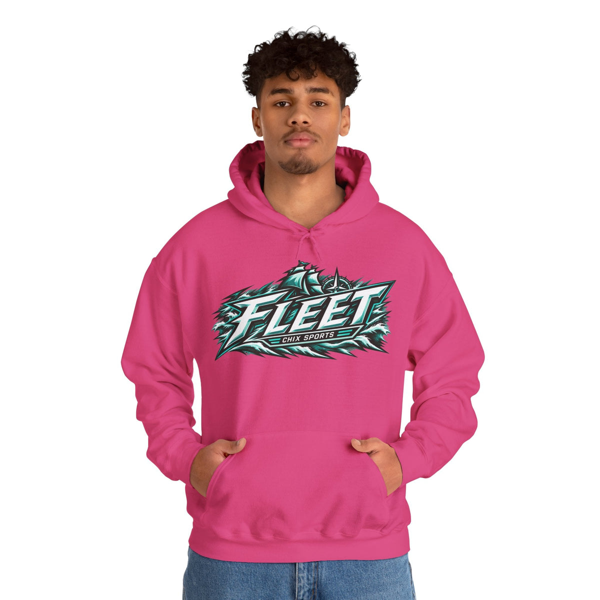 Susanna Tapani Unisex Fleet Hoodie in Heliconia | Chix Sports