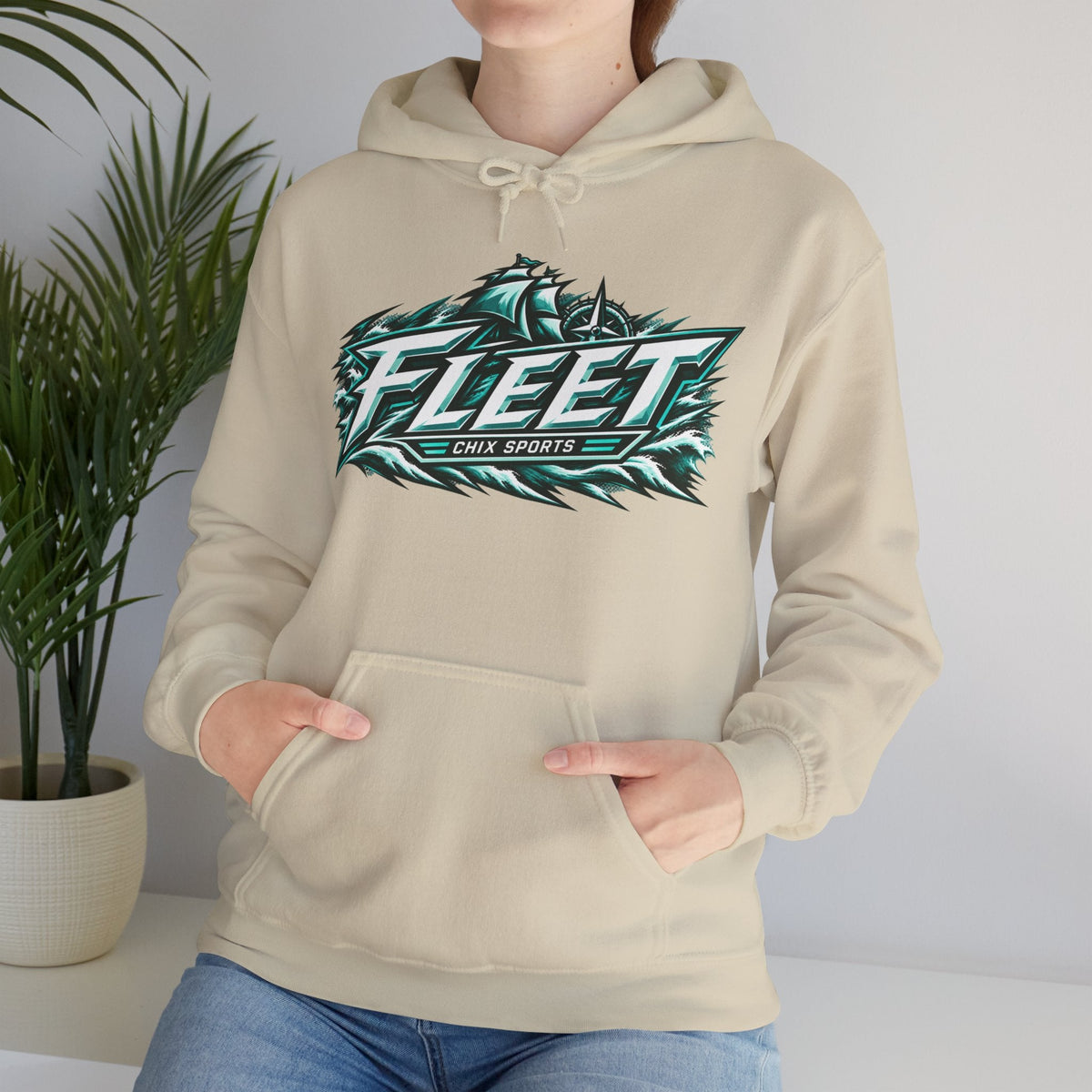 Susanna Tapani Unisex Fleet Hoodie in Heliconia | Chix Sports