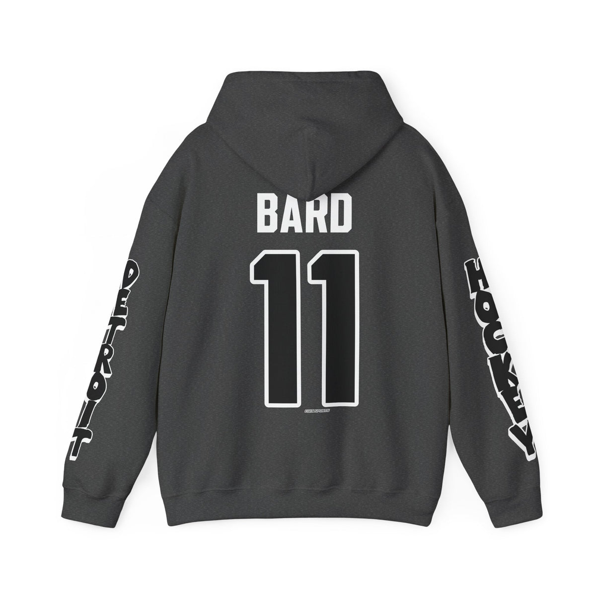 Sydney Bard Detroit Hockey Club Unisex Hoodie in Dark Heather | Chix Sports