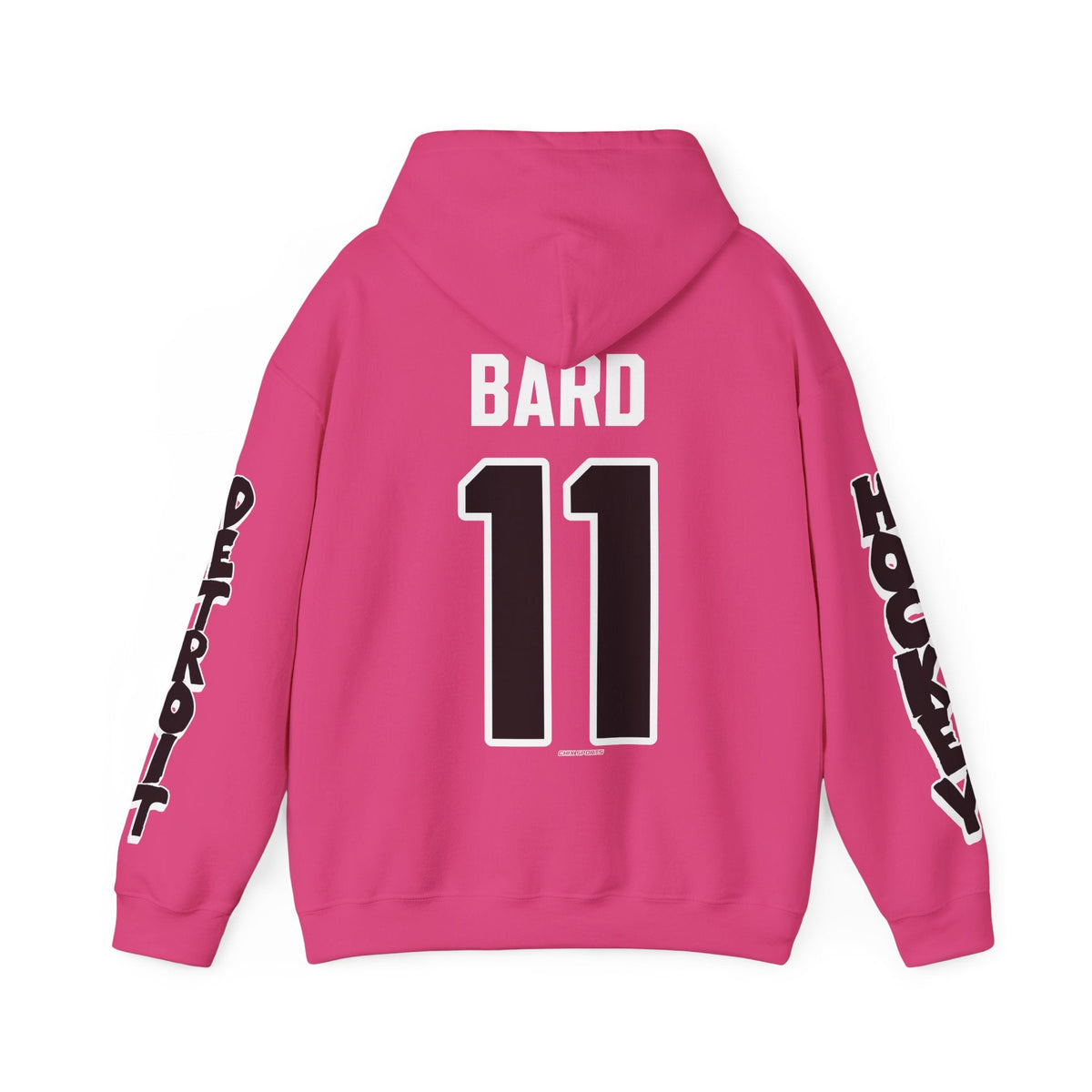 Sydney Bard Detroit Hockey Club Unisex Hoodie in Heliconia | Chix Sports