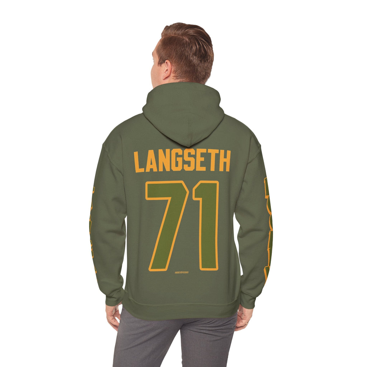 Sydney Langseth Las Vegas Women's Hockey Unisex Hoodie in Military Green | Chix Sports