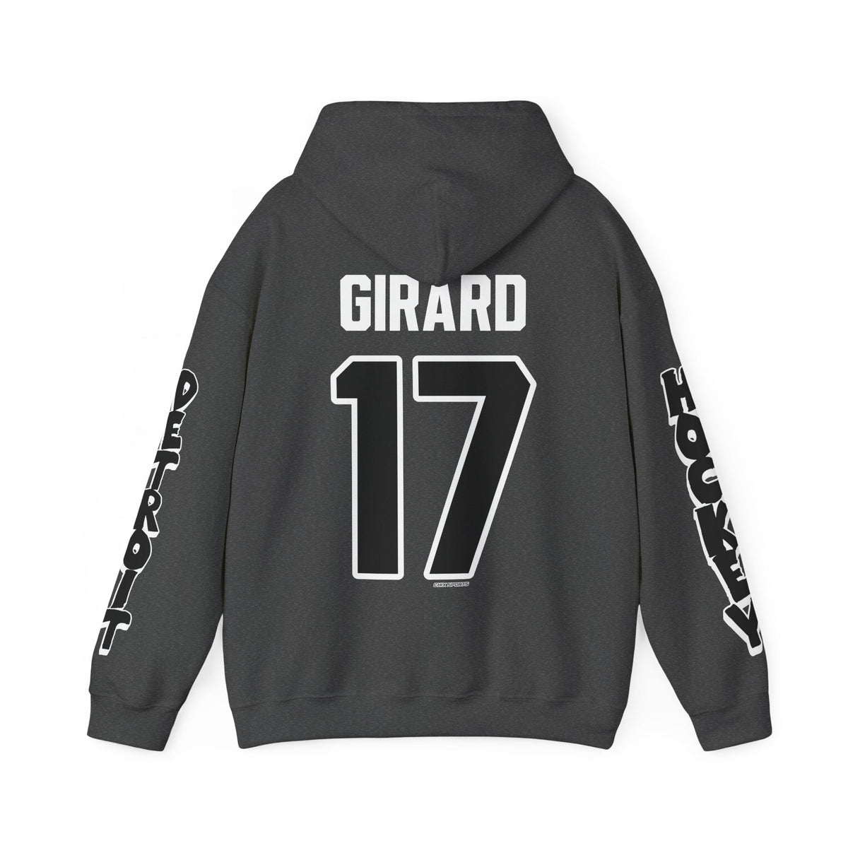 Taylor Girard Detroit Hockey Club Unisex Hoodie in Dark Heather | Chix Sports