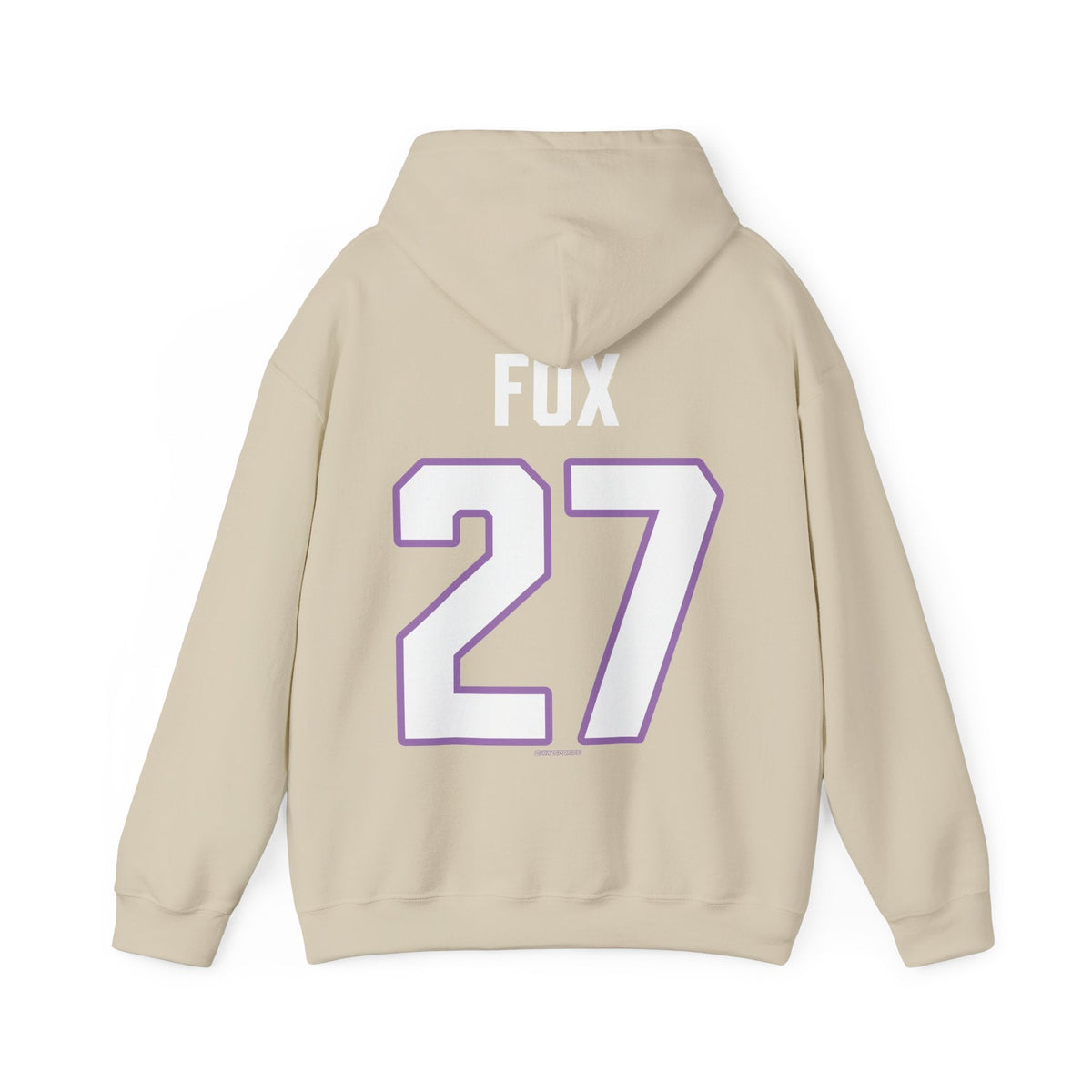 Taylor Heise 27 Frost Unisex Hoodie (no sleeve print) in Sand | Chix Sports